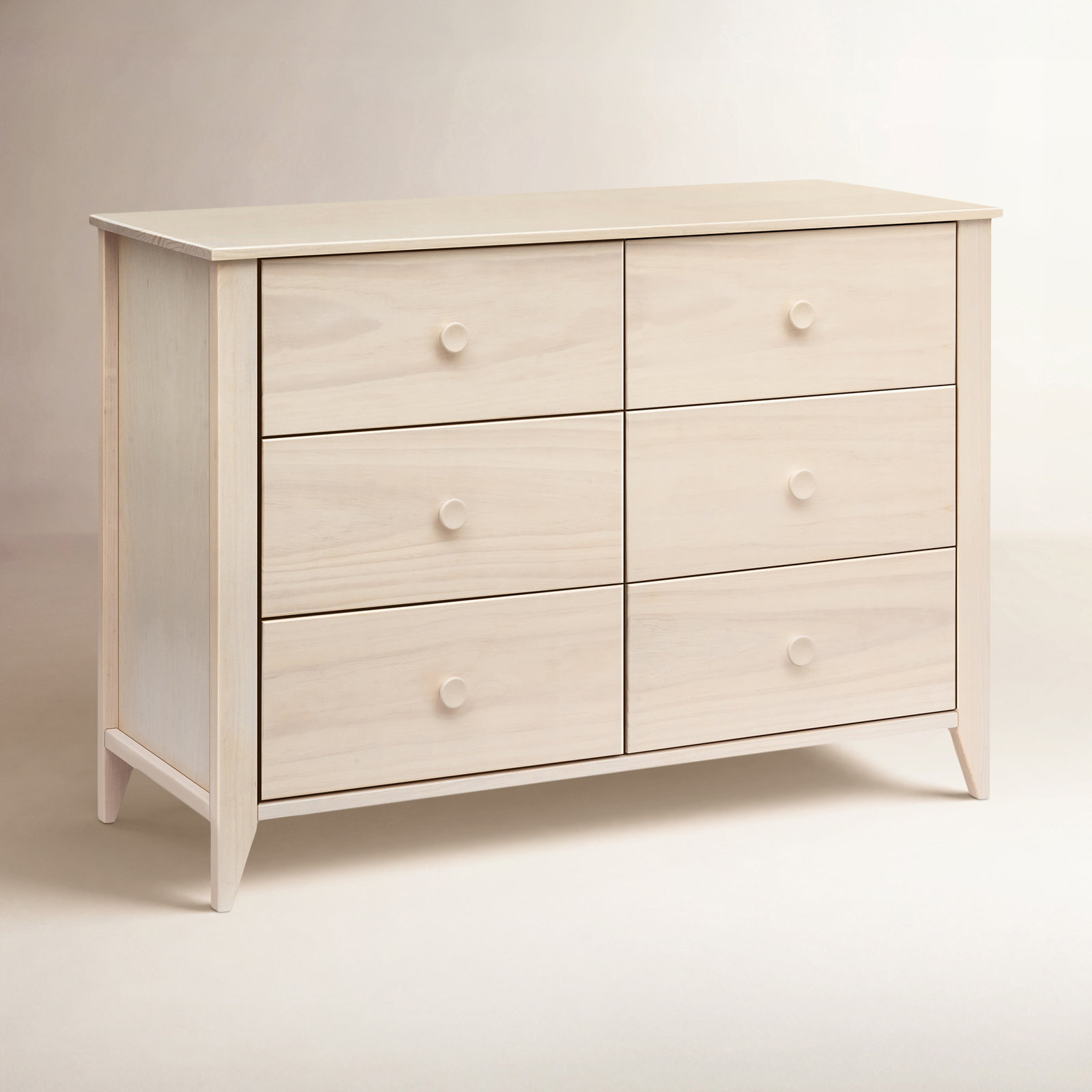 Sprout 6-Drawer Double Dresser, Washed Natural