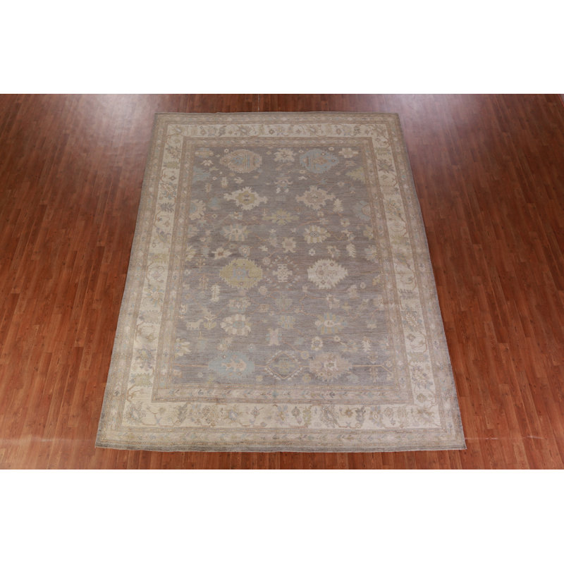 Vegetable Dye Oushak Turkish Area Rug 9x12