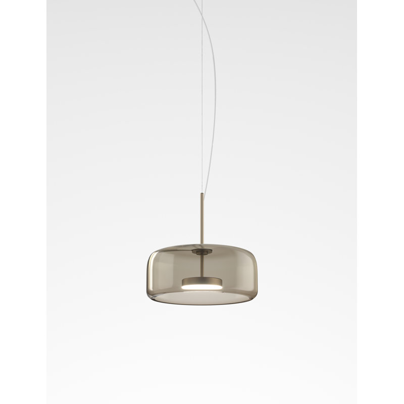 Jube Suspension 1P Burned Earth Transparent Matt Steel L3202 Ul, Smoky Transparent, Matte Steel, 86" H x 15" W x 15" D
