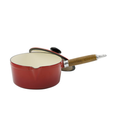 1.3 Quarts Enameled Cast Iron Saucepan