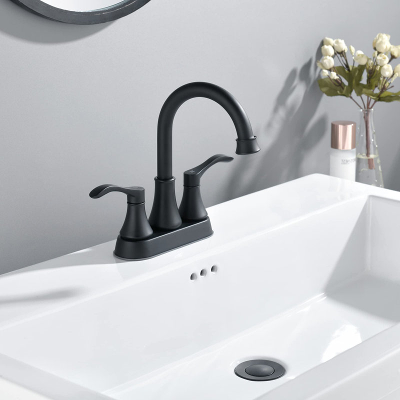 Bathroom Faucet, Noir mat
