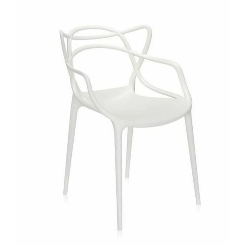 Ensemble de 2 chaises de salle à manger Malvin, Blanc