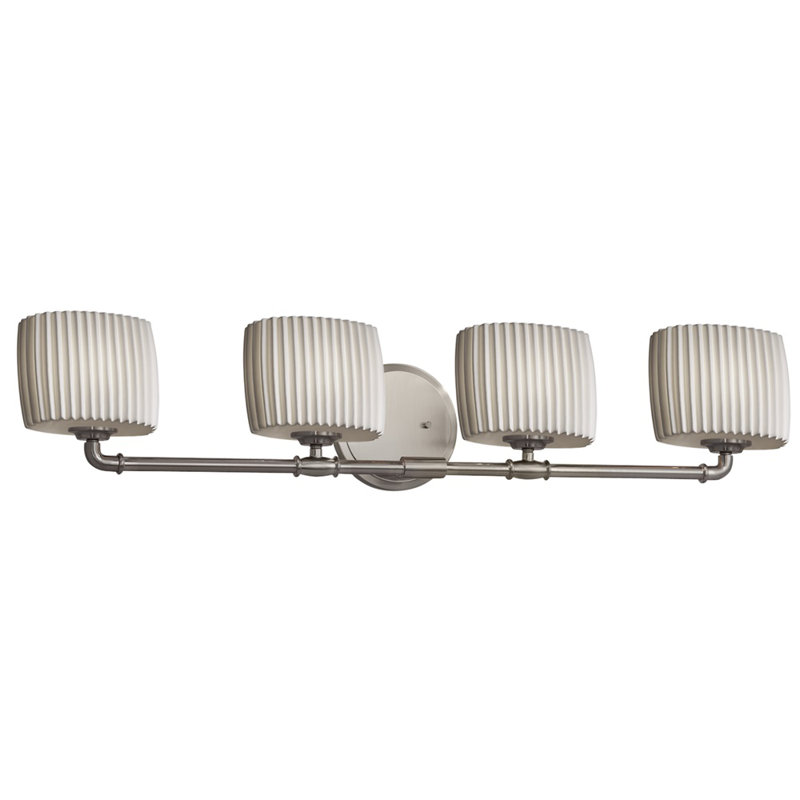 Limoges™ 4 - Light Dimmable Bath Bar, Matte Black, Sawtooth, GU24/9W/LED