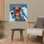 Art mural contemporain abstrait clair-121312802