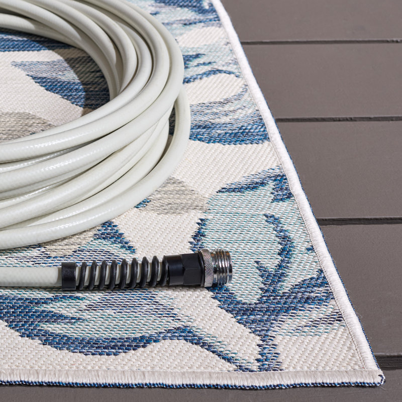 Girtman Sunrise Performance Floral Indoor/Outdoor Area Rug, Runner 2' x 8'