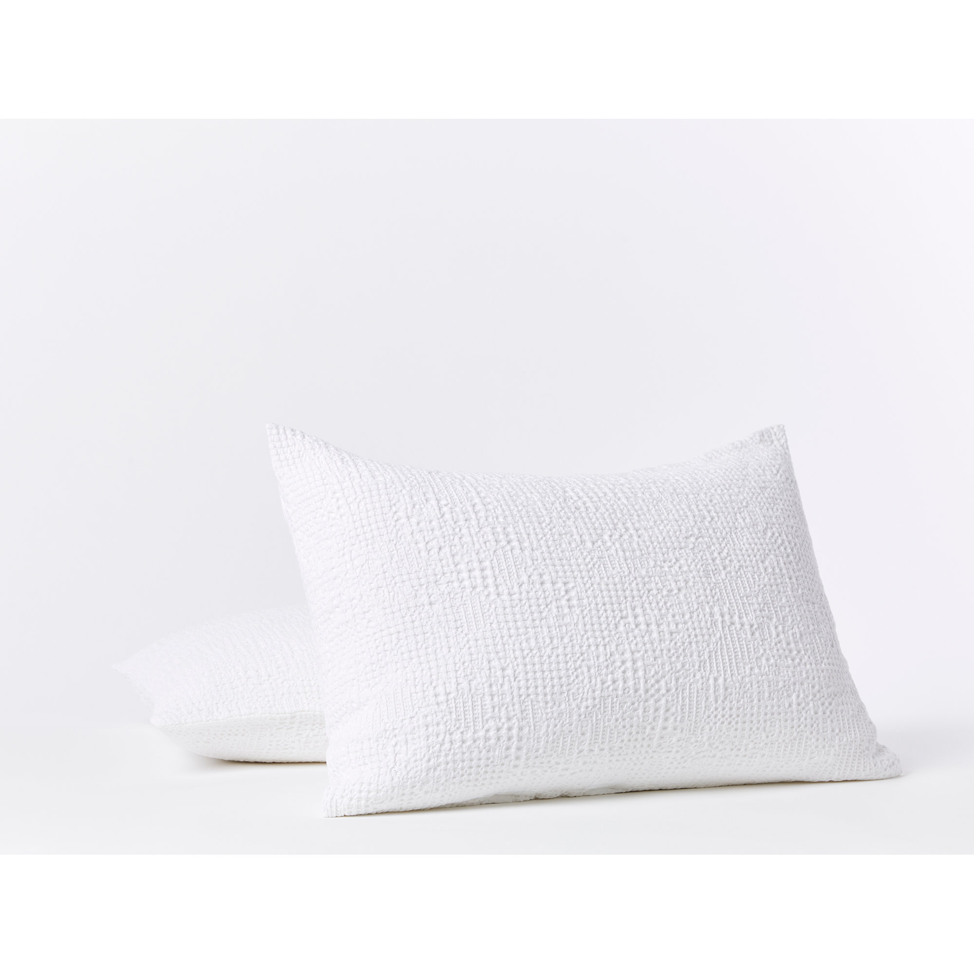 Reyes Cotton Pillow Sham, Standard/Twin, Alpine White