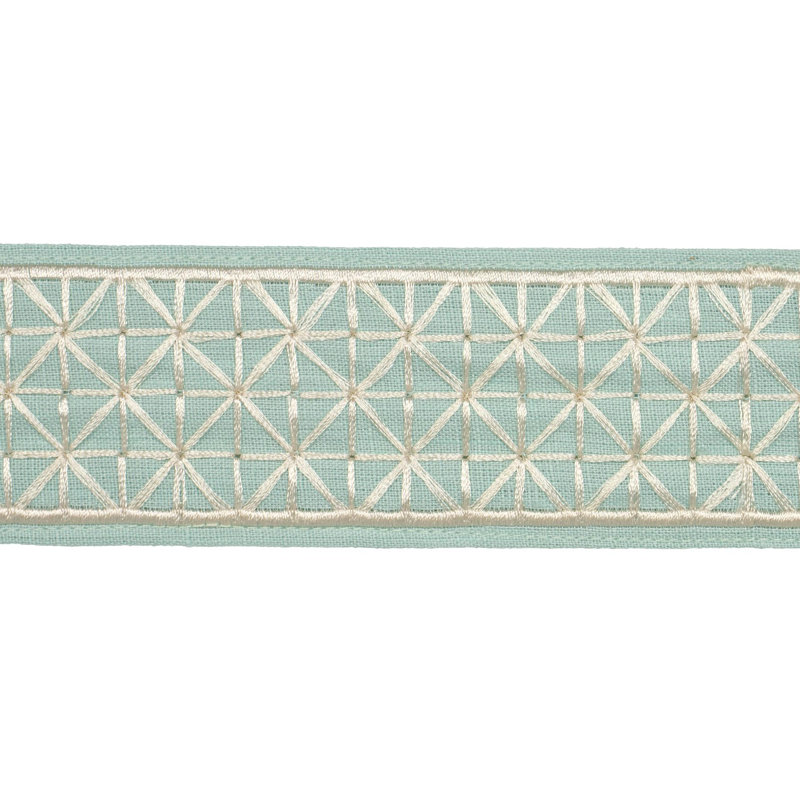 Ruban Directoire étroit, Bleu sarcelle