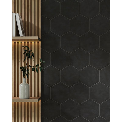 Nid d'abeille 9 po x 10 po Carreau de porcelaine hexagonal