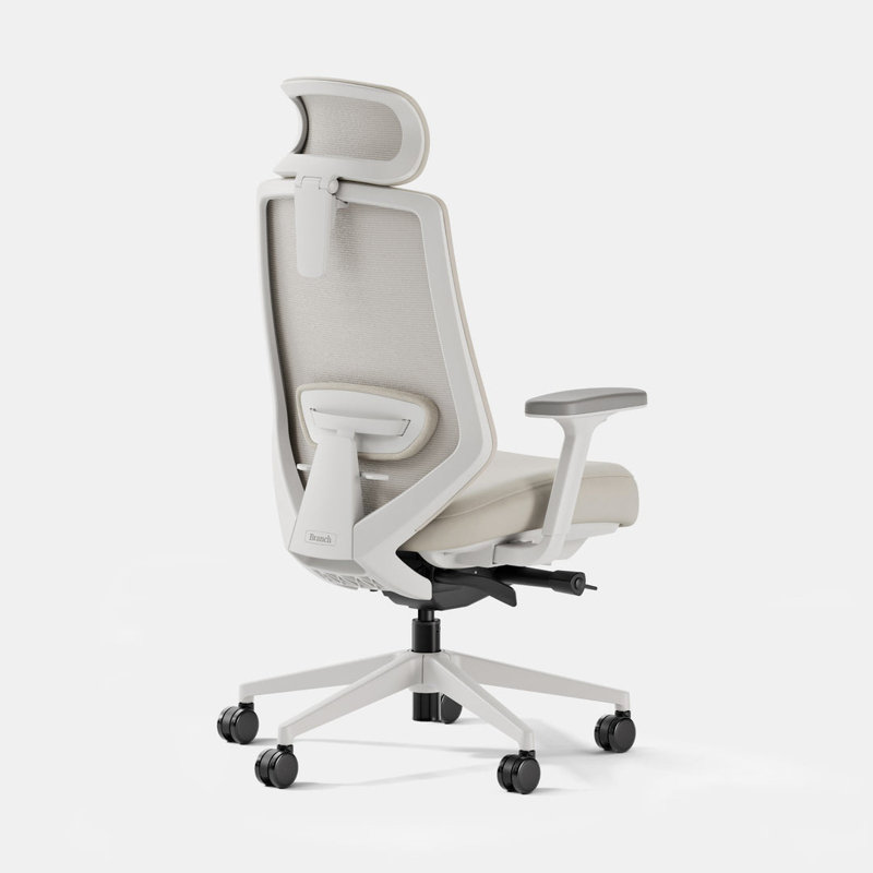 Ergonomic Pro Headrest, White/Limestone
