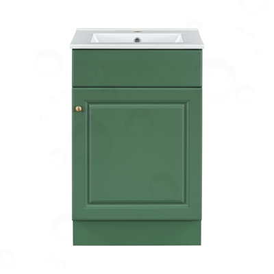 Meuble-lavabo avec lavabo et tablette réglable