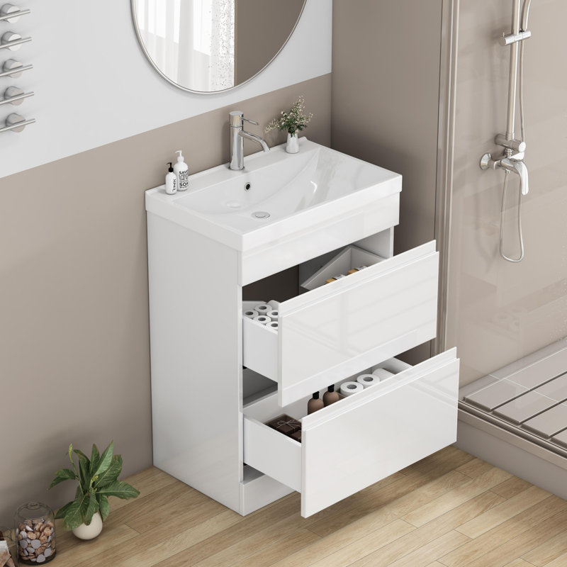 Ensemble de meuble-lavabo 24 po avec lavabo et miroir