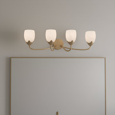 Jacobs 4-Light Bronze Gold Vanity Light