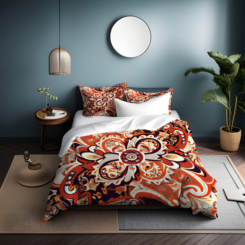 Abstract Duvet Cover, King Duvet Cover + 2 King Shams
