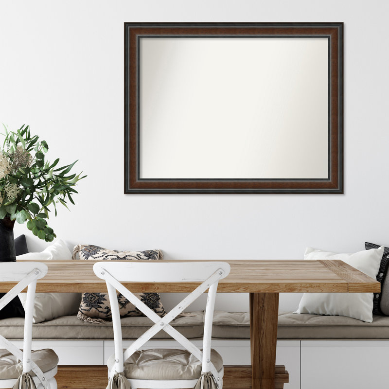 Halcott Solid Wood Rectangle Wall Mirror, 37" H x 29" W