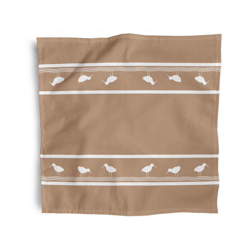 Chauntay Polyester Nautical & Coastal Napkins, Brown