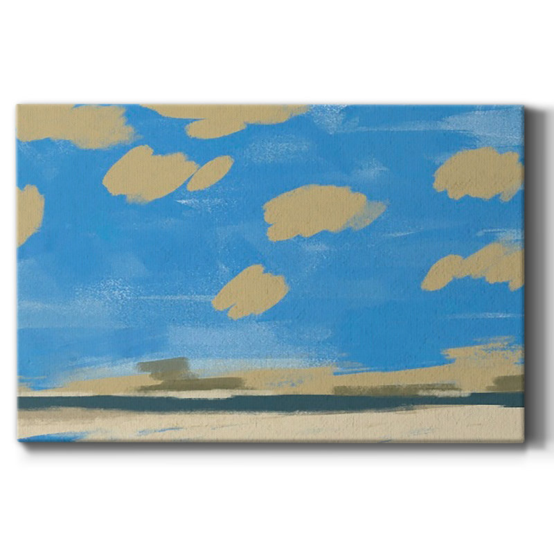 Paysage de plage texturé II sur, H 18 po x l 27 po