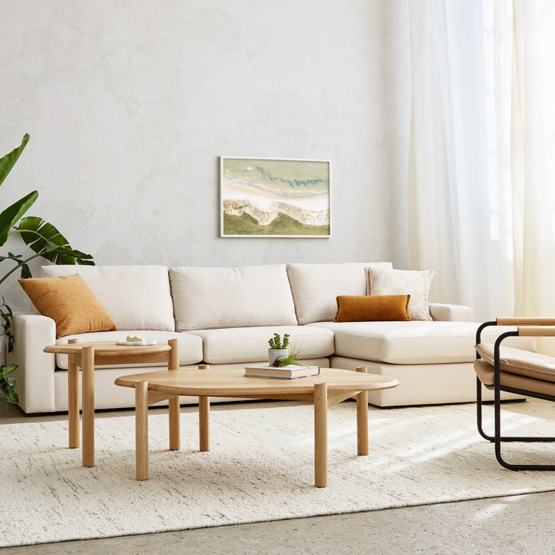 Ashdale Sectional, Left Hand Facing, Cream