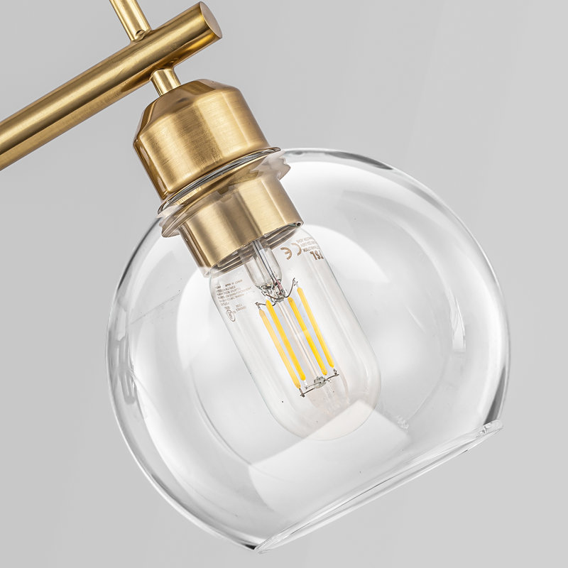Éclairage pour salle de bain Glausen, Doré