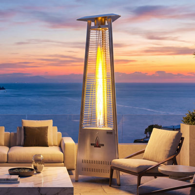Chauffe-terrasse Lava Heat Italia - acier inoxydable, propane liquide (paquet plat)