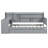 Twin Daybed In Gray With 3 Storage Drawers, Charging Ports And Desk - Strong Pine Construction For Bedroom Spacious Drawers Office Area Productivity-199550056-199550057