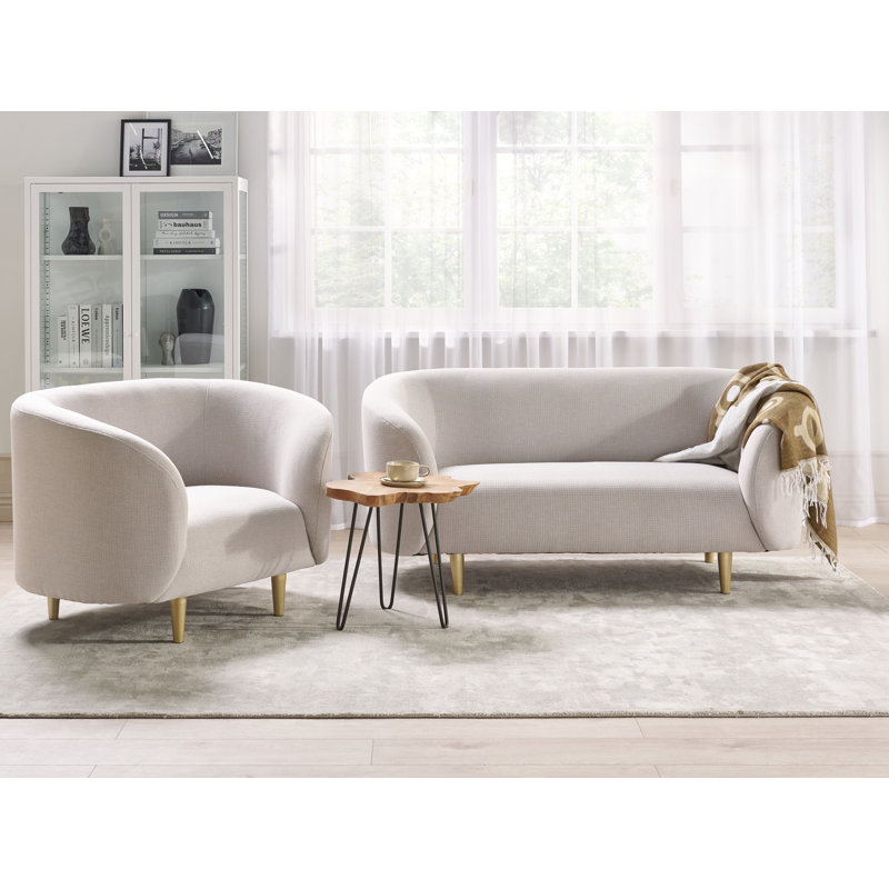 Jenkin 2 - Piece Living Room Set, Gold, Beige