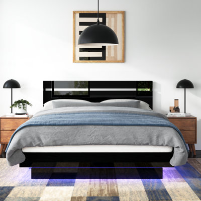 Arosh Solid Wood Platform Bed