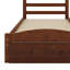 Lit plateforme simple avec rangement en bois massif Granita-507456238