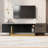 66.7'' Light Luxury TV Stand For Tvs Up To 70 Inches, Modern TV Cabinet With Metal Legs, 1 Drawer, 2 Cabinets And Adjustable Shelves For Living Room-398692232