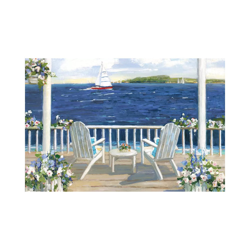 Summer Sail by Sally Swatland - Wrapped Canvas Gallery-Wrapped Canvas Giclée, 20.32 cm H x 30.48 cm W