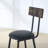Round Bar Table And Stool Set With Shelf, Upholstered Stool With Backrest