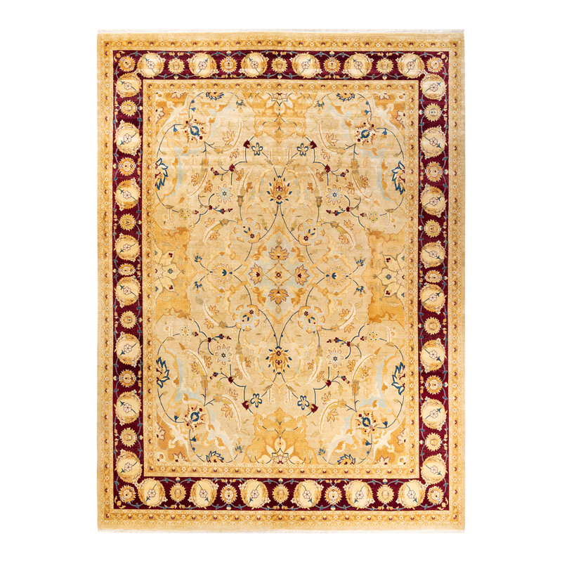 Classic One-of-a-Kind 9' 1" X 12' 3" Hand Knotted Area Rug