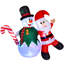 Décoration de Noël gonflable de père Noël bonhomme de neige de 6 pi