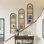 Cloison pliante arquée 67 po avec porte-revues 67 po