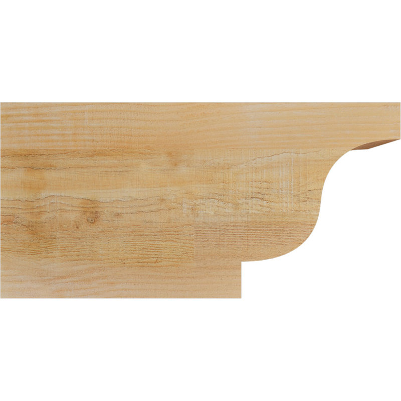 Queue de chevron Newport, Douglas, 12" H x 24" W x 4" D