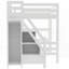 Lit mezzanine double avec tablettes et amp; Rangement - Aucun sommier requis, robuste et robuste Durable!-585222586