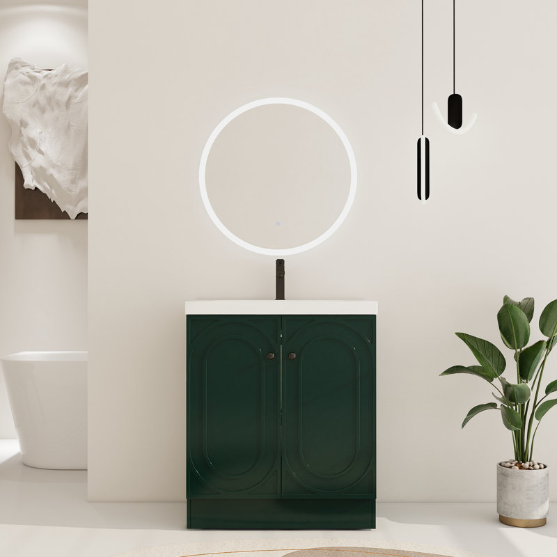  Ensemble de meuble-lavabo simple 30 po Miterdale, Vert, 30''