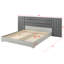 Londonderry Upholstered Grey Extended Platform Bed-784428142