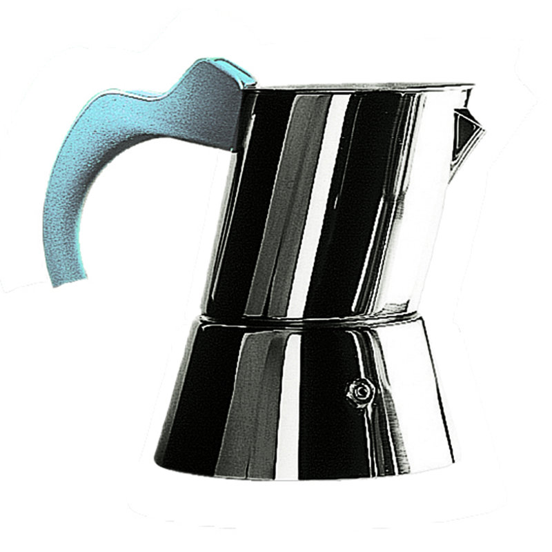Ergonomica Coffee Maker 4/6 Cups - 1 Piece, 6.37" H x 4.75" W x 6.75" D, Light Blue