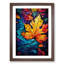 Leaf Futurism No.2 - Single Picture Frame Print on Wood-1657697571-1657697572