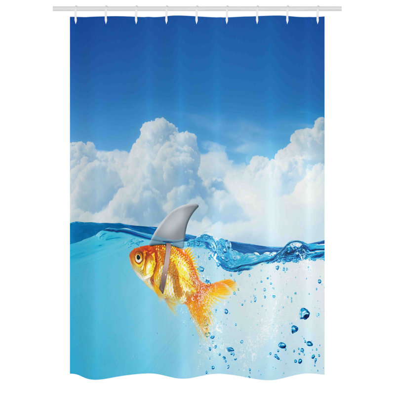Shower Curtain with Hooks Included, 54" W x 78" L