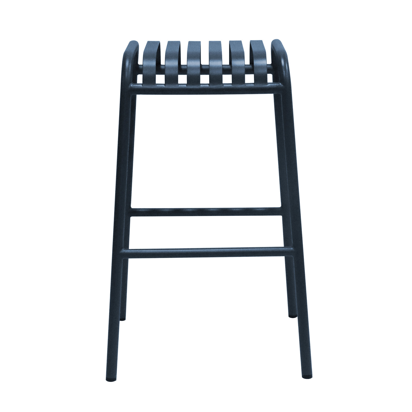 Abra 29.7'' Backless Outdoor Bar Stool, Dark Blue