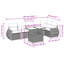 Grand canapé modulaire en rotin PE Vidaxl