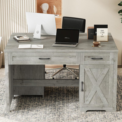 Bureau d'ordinateur avec tiroirs Farmhouse