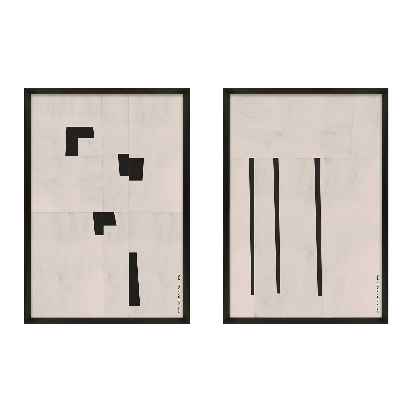 Scattered by Romina Gadler, Black Paper Framed, 20" H x 14" W