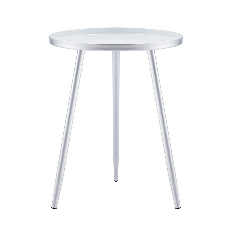 Floodwood Tray Top End Table, Silver