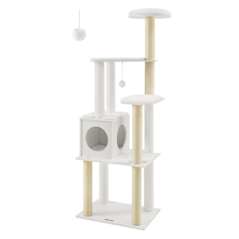 165cm H Cat Tree, Cloud White