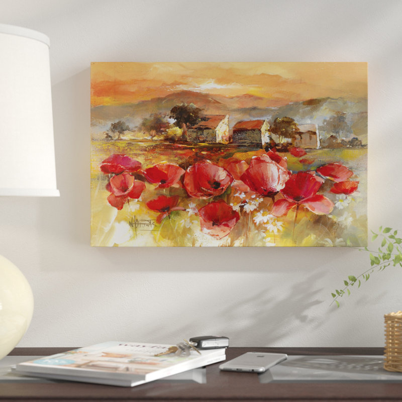 «Tuscan Romance II» par willem haenraets - impression sur toile tendue, H 26 po x l 40 po x P 1,5 po, Pas de tapis