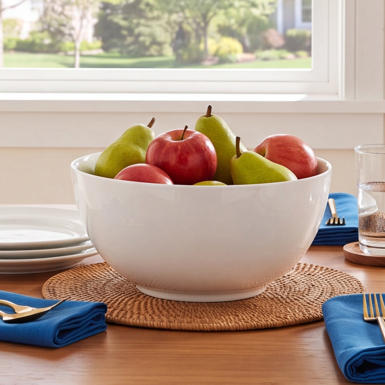 Nevaeh White Serving Bowl