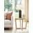 Sunset Key Solid Wood Cross Legs End Table