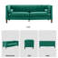 Ensemble de salon 2 pièces capitonné Mid-Century-1520352003